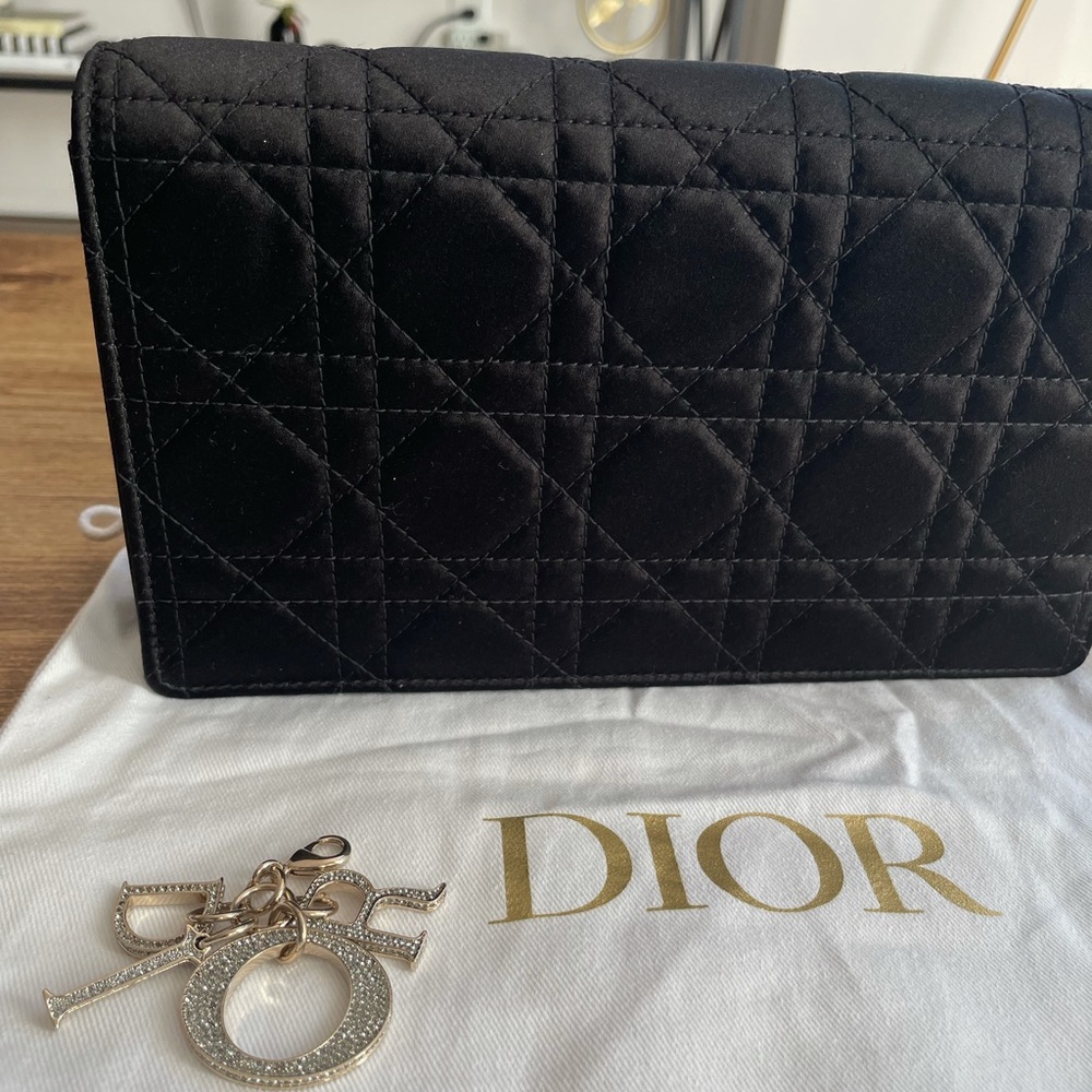 Lady dior pouch satin - RARE BAG